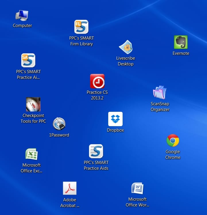 Organize desktop