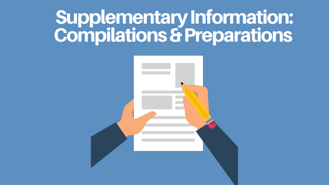 supplementary information compilations and preparations