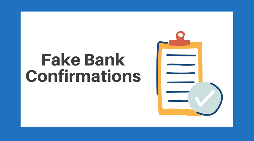 fake bank confirmations