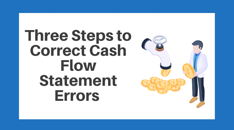Cash flow statement errors