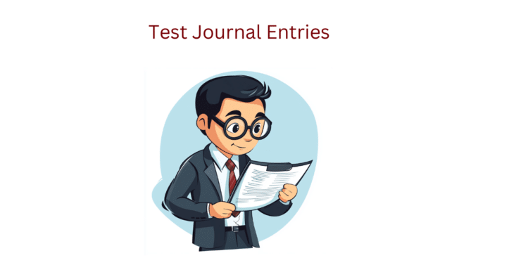 test journal entries